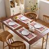 Tovaglietta stile cotone e lino bandierina da tavola tessitura con nappe colore semplice nordico tovaglia decorazione festa festival tovaglietta da tavolo