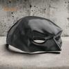 Katzenmaske, Halloween, schwarze Halbmaske für Haustiere, Fledermaus-inspirierte Maske mit Ohrlöchern für Halloween-Kostüm, Cosplay-Requisite