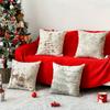 Festive Christmas Pillow Covers: Magic, Deer, Tree, and Snowflake Designs Sofa bed cushion cover, New Year home decoration