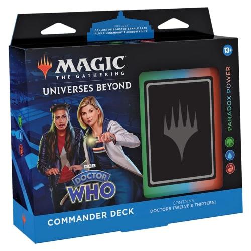 Magic the Gathering Doctor Who Commander-kortstokk Paradox Power Engelsk versjon MTG Samlekort Wizards of the Coast D23630000