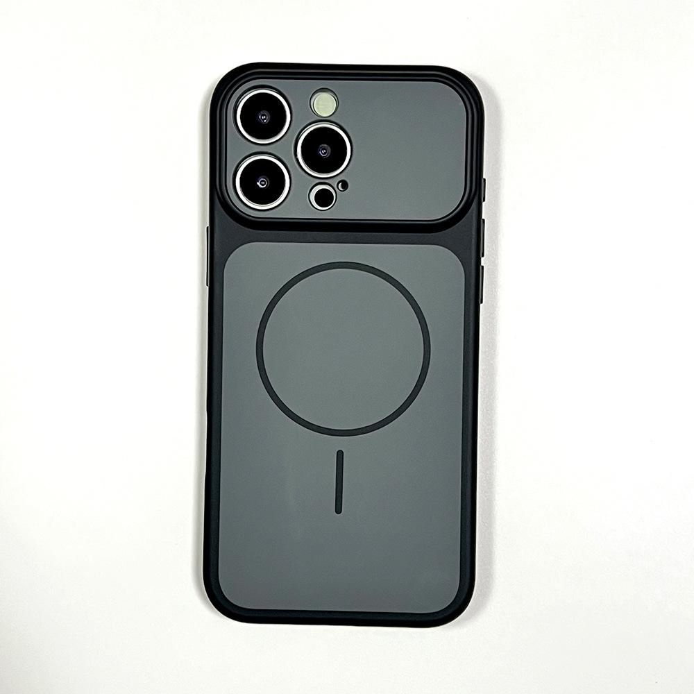 Skin-sensitive Thin Ring Magnetic Case, Suitable for Apple 17PROMAX Mobile Phone Case, iPhone16 Advanced Fine-sensitive Hole Contrast Case.