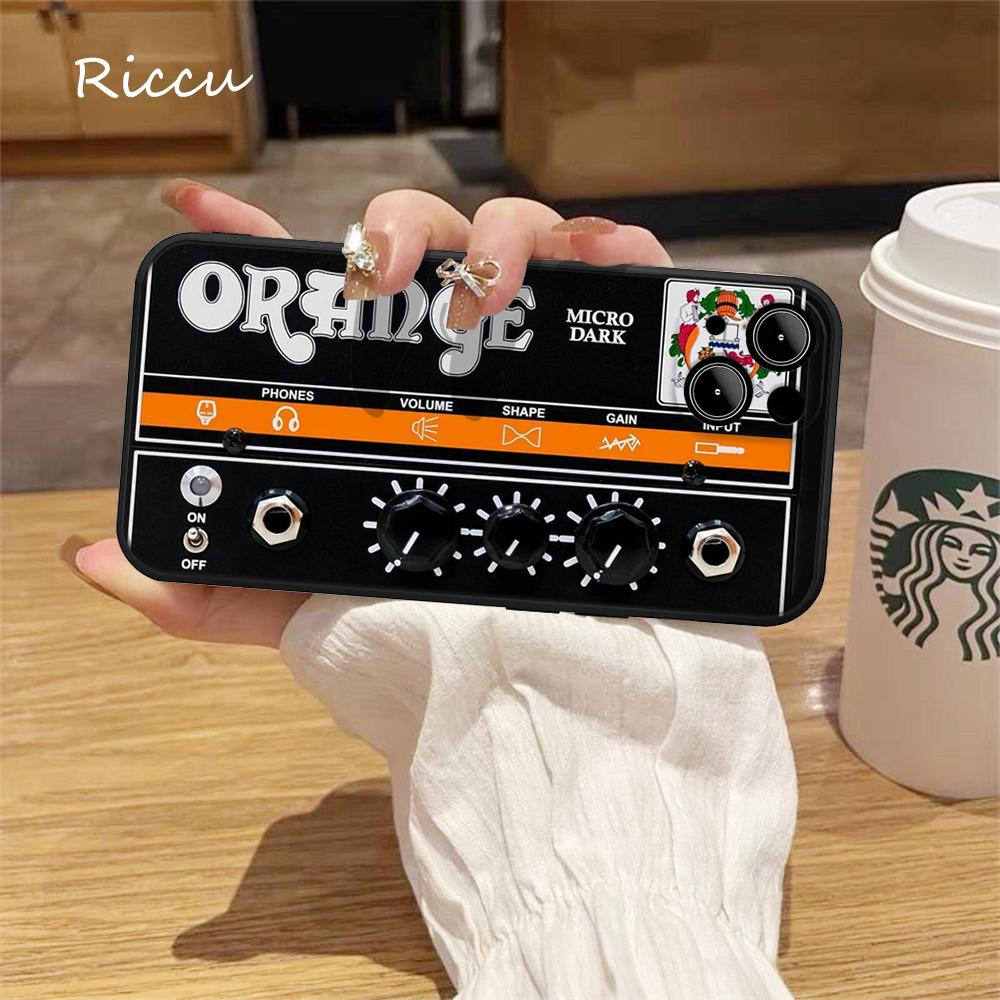 PER IPhone 14 Custodia per telefono Amplificatore per chitarra arancione PER IPhone 14 11 12 Pro 8 7 Plus X Pro MAX 12 13 MINI XR XS 13 14 Cover Silicone