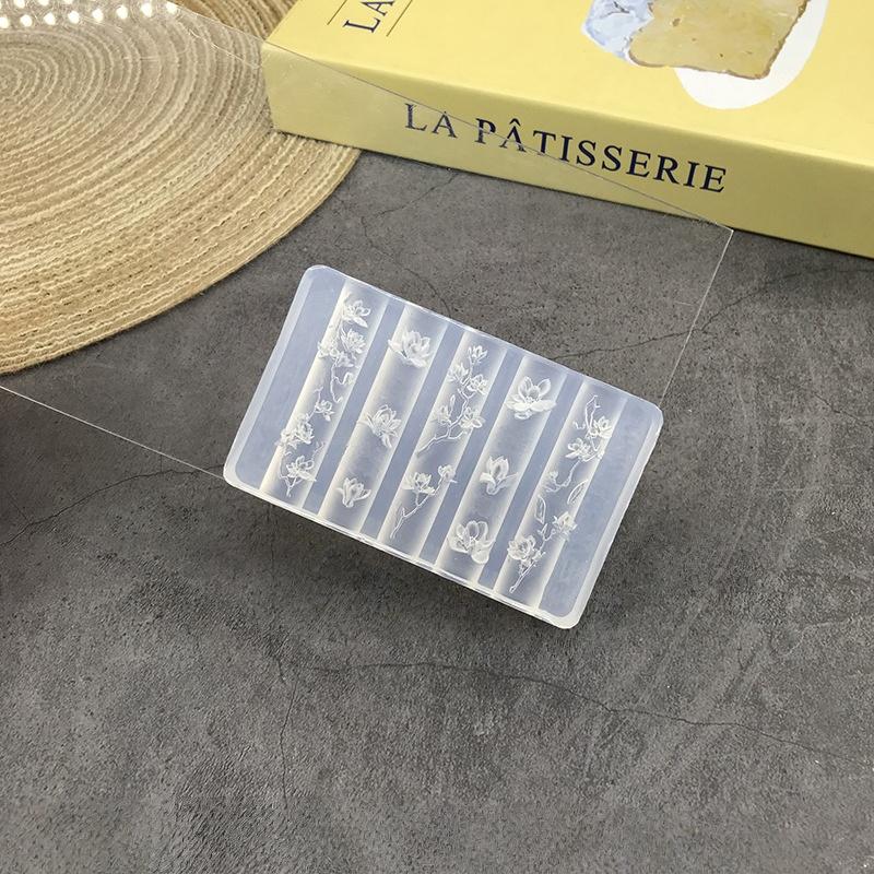 DIY 3D Silicone Nail Mold Flower Patterns Nail Art Template Flexible Design Mold for Professional Salon and Home