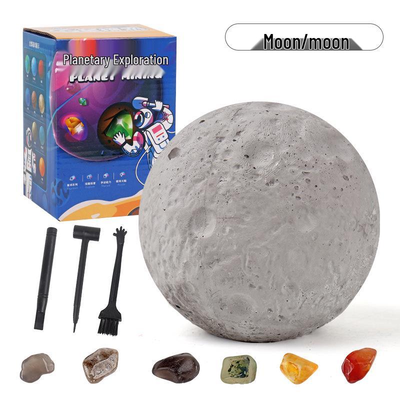 Handmade Archaeological Dig Eight-Planet Gemstone Bracelet Educational Toy