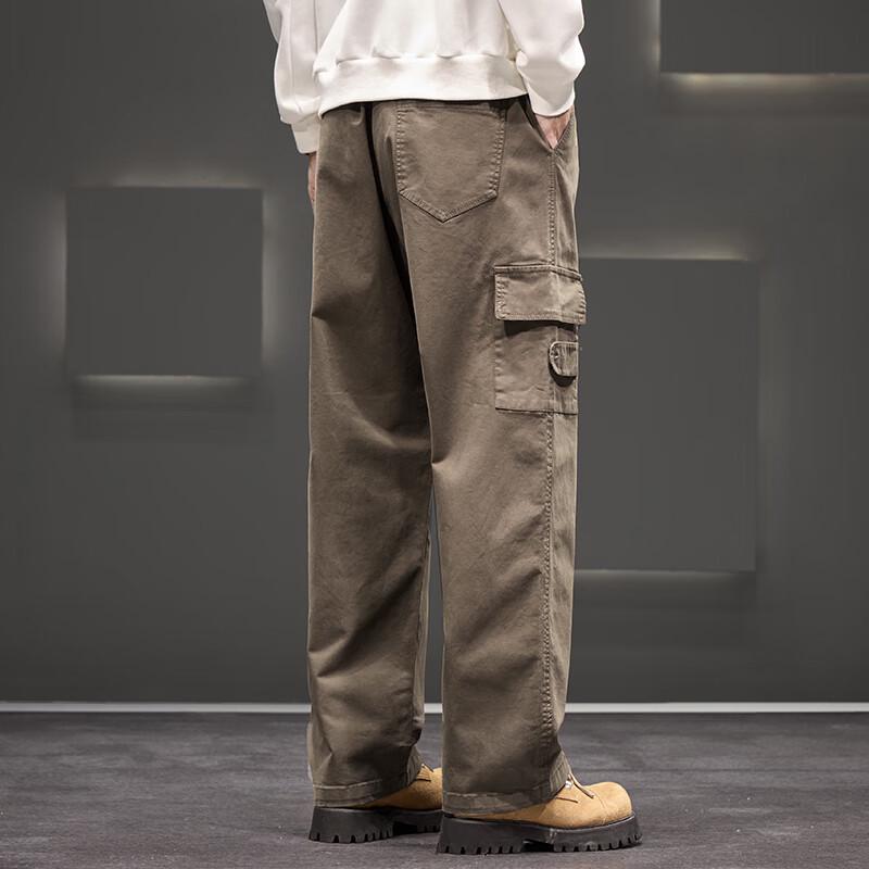 Men's 2025 Fall Casual Relaxed Fit Straight-Leg Workwear Pants
