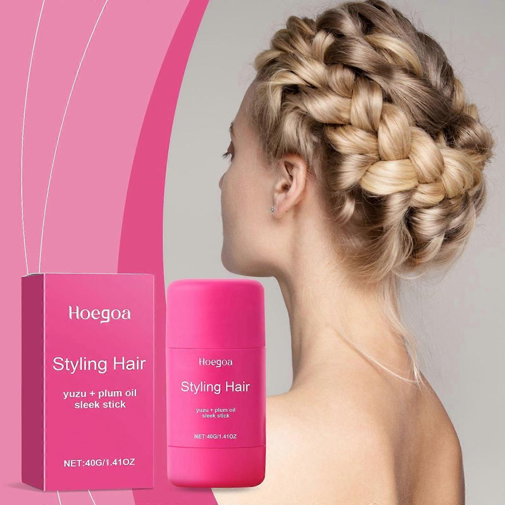 Limited time!!Hoegoa Wax Hair Stick - Curling, Dreadlock Styling, Hair Setting, Frizz Control, Fluffy Shine, Moisturizing, Portable Hair Wax Stick