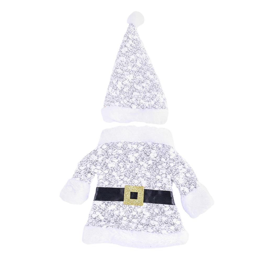 Christmas Decorations, New Clothes And Hats, Wine Bottle Covers, Knitted Three Dimensional Red Wine Covers, Dining Table Wine Bags