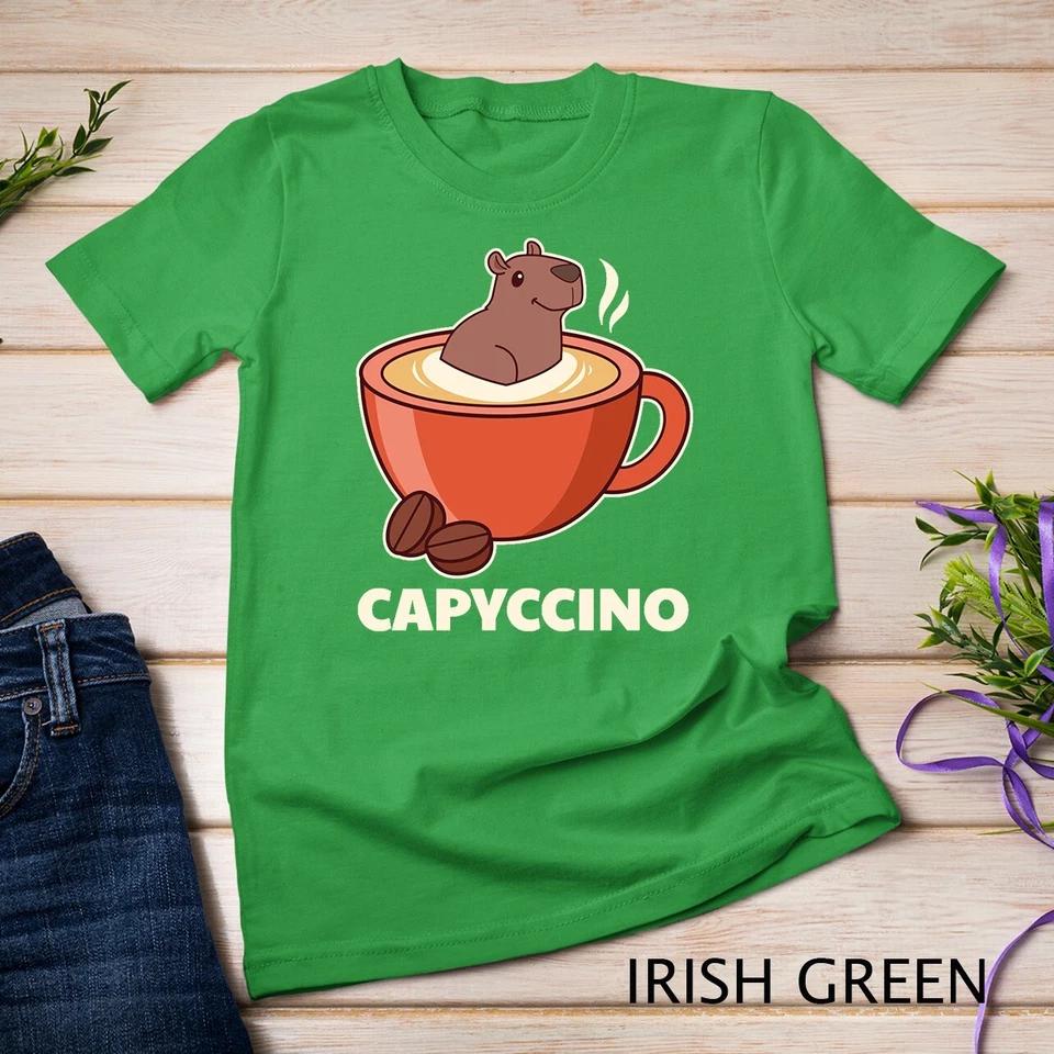 Capyccino - Cute Capybara In Cappuccino For Coffee Lover Unisex T-shirt 5 M