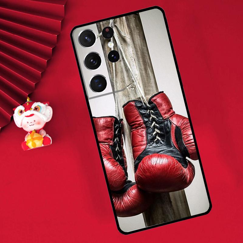 Boxing Gloves Case For Samsung Galaxy S25 S26 Ultra S22 S23 S24 Ultra S20 S21 Plus S10 S25 FE Cover Funda