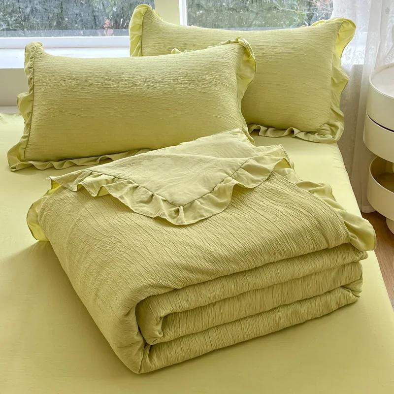 Cool Blanket Quilt For Summer  New Wave Bubble Summer Cool Quilt For Single Soybean Fiber Thin Quilt Air Conditioning