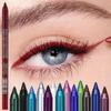 Waterproof Non-Smudge Eyeliner Pencil Black Brown Red Pearlescent Matte Smooth Easy Wear Eyeshadow Eyeliner Pen Lasting Makeup