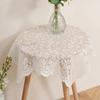 Stylish Lace Tablecloth For Centerpiece Decoration Washable Polyester Fabric Home Accent