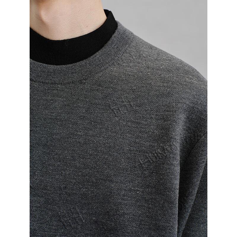 GXG Men's Solid Jacquard Knit Pullover Sweater