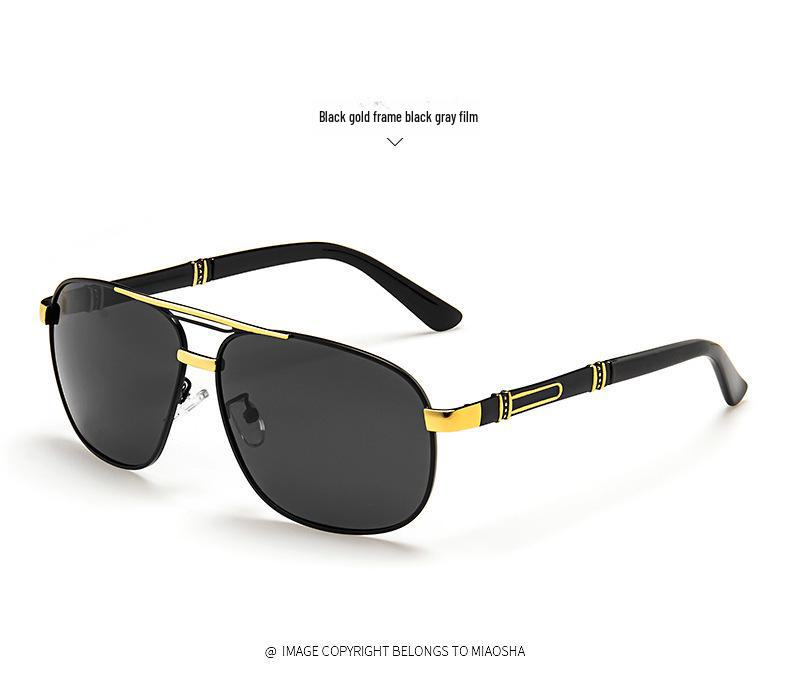 Unisex Large Frame Polarized Sunglasses for Sun Protection, Driving, and Fishing.