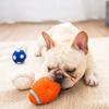 Dog Latex Vocal Toys Teething Chewing Boredom Rugby Soccer Small Dogs Teddy Training Pet Supplies