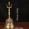 1pc Metal Clock, Taoist Hand Cranked Clock, Buddhist Hall Feng Shui Decoration, Home Decoration, Witchcraft Decor Lucky Bell