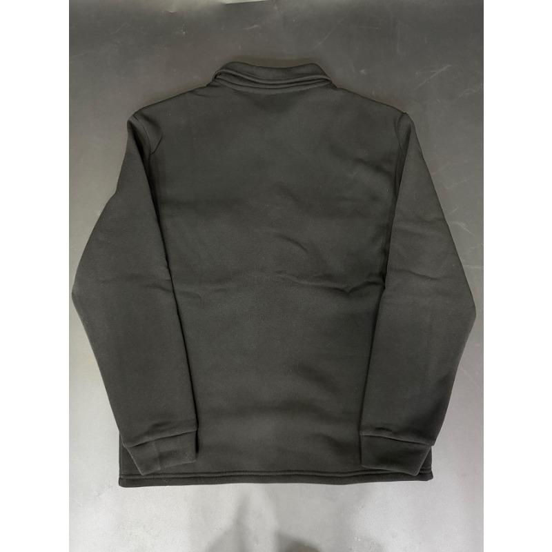 Men S Casual Solid Button Pocket Long Sleeve Fleece Jacket