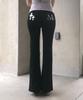 Pistol Bag Leather Double Cross Bootcut Cotton Pants