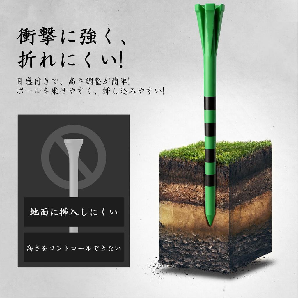 Golf tees, super long tees, set of 30, plastic tees,