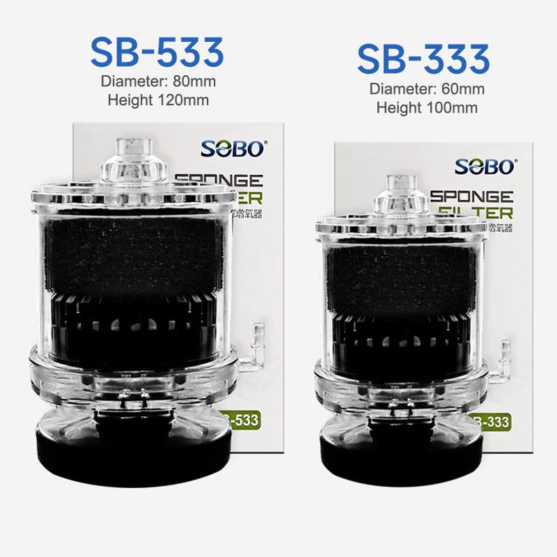 Aquarium Filter Fish Tank Shrimp Pond Air Pump Biochemical Sponge Filter Fish Tank Bio-Sponges With Media Ball Oxygen Increasing