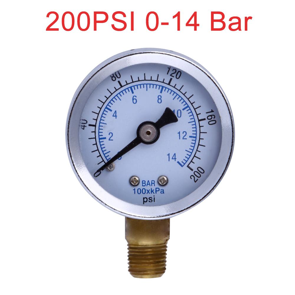 3500/200 PSI Pressure Gauge Dial Digital Pressure 0-14 Bar Vacuum Manometer 3/4 NPT for Water Pump Air Gas Water Fuel Liquid