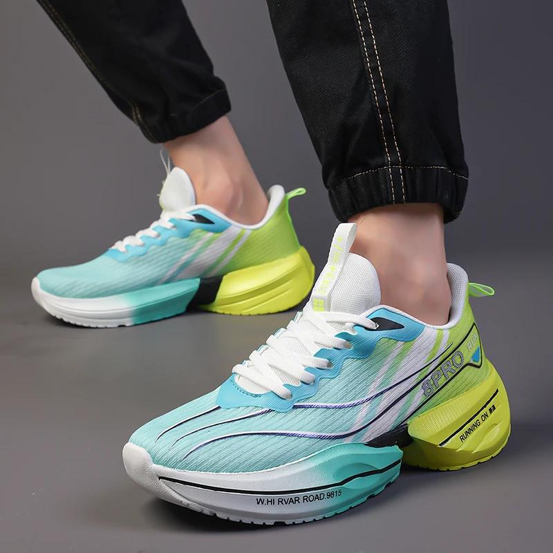 Basketball Men Tennis Running Shoes Fashionable Carbon Plate Sports Training Shoe Outdoor Anti Slip Shock-absorbing Tennis Shoes