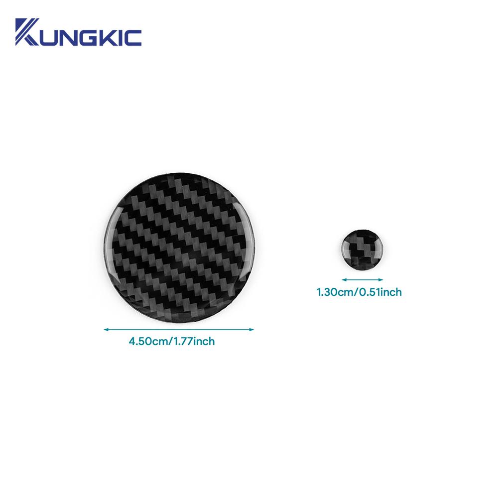 For Mazda 3 Axela 2019-2025/CX-30 2020-2025/CX-50 2022-2025 Real Soft Carbon Fiber Sticker Car Center Control Knob Decor