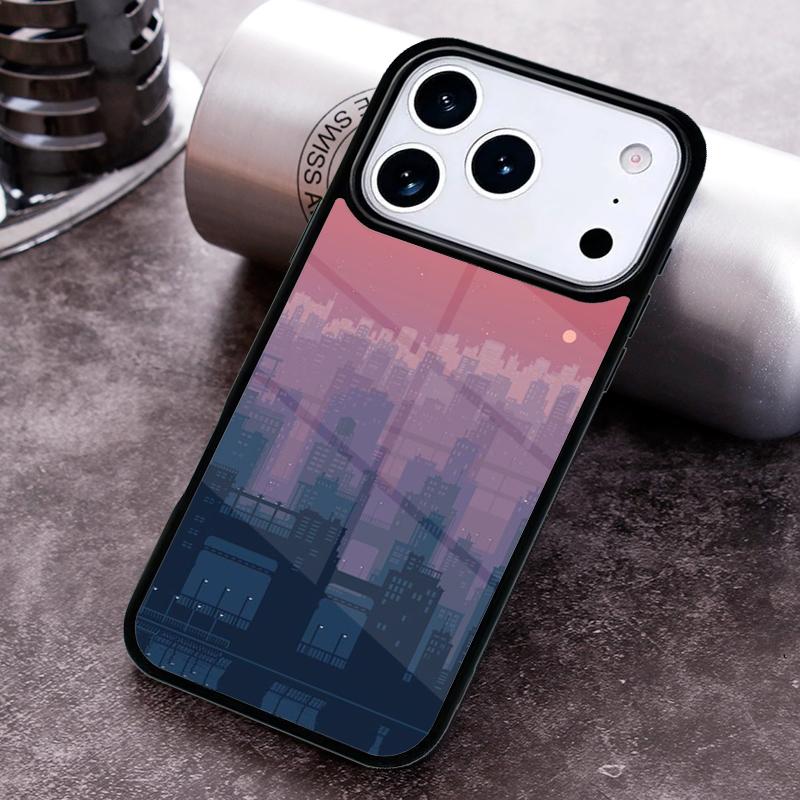 Cartoon City Lable Phone Case For iPhone 17 16 15 14 13 12 11 Pro Max Plus 17Air Soft Silicone Cover