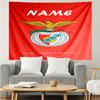 Custom Name S.L. Benfica Print Tapestry, Backdrop, Easy Setup, Ideal for Bedroom, Office & Living Room, with Aesthetic Wall Hanging Decor.