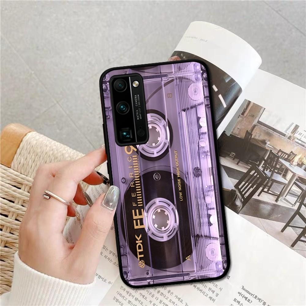 Vintage Cassette Tape Phone Case For Huawei Honor 10 Lite 9 20 7A 9X 30 50 60 70 Pro Plus Soft Silicone Cover