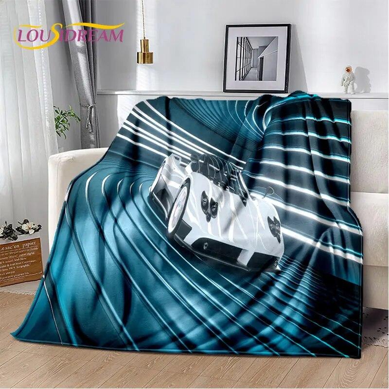 Sports Car Concept Car Soft Plush Blanket,Flannel Blanket Throw Blanket for Living Room Bedroom Bed Sofa Picnic Cover Bettdecke