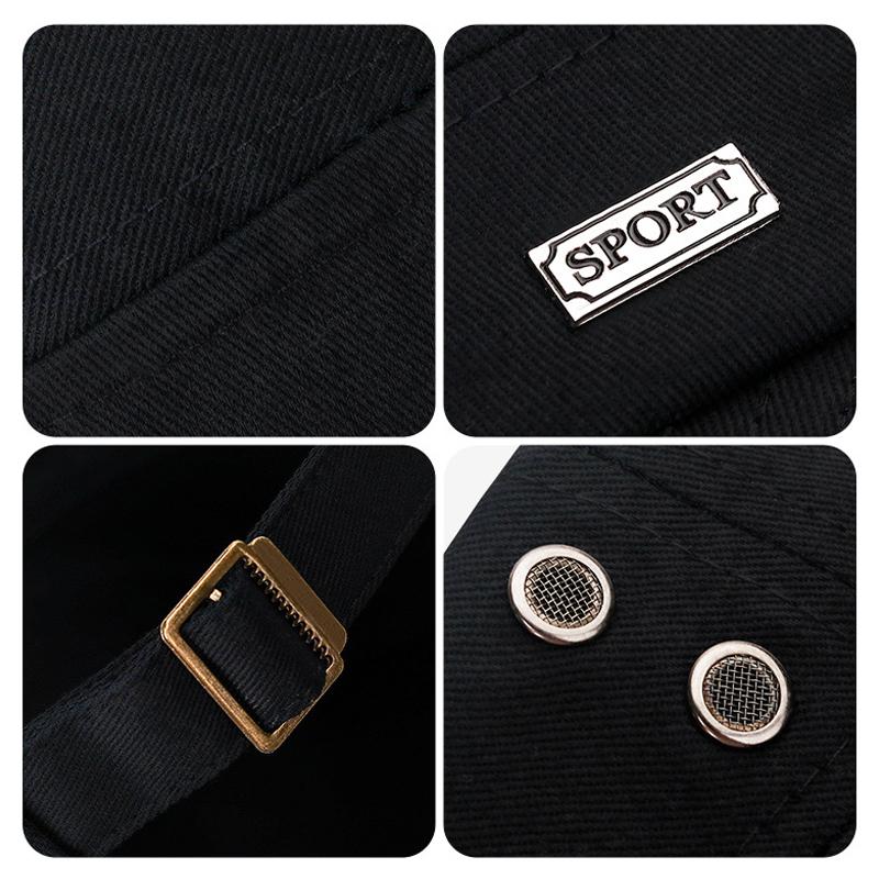 Men's Spring Autumn Flat Cap Outdoor Sports Embroidered Cap