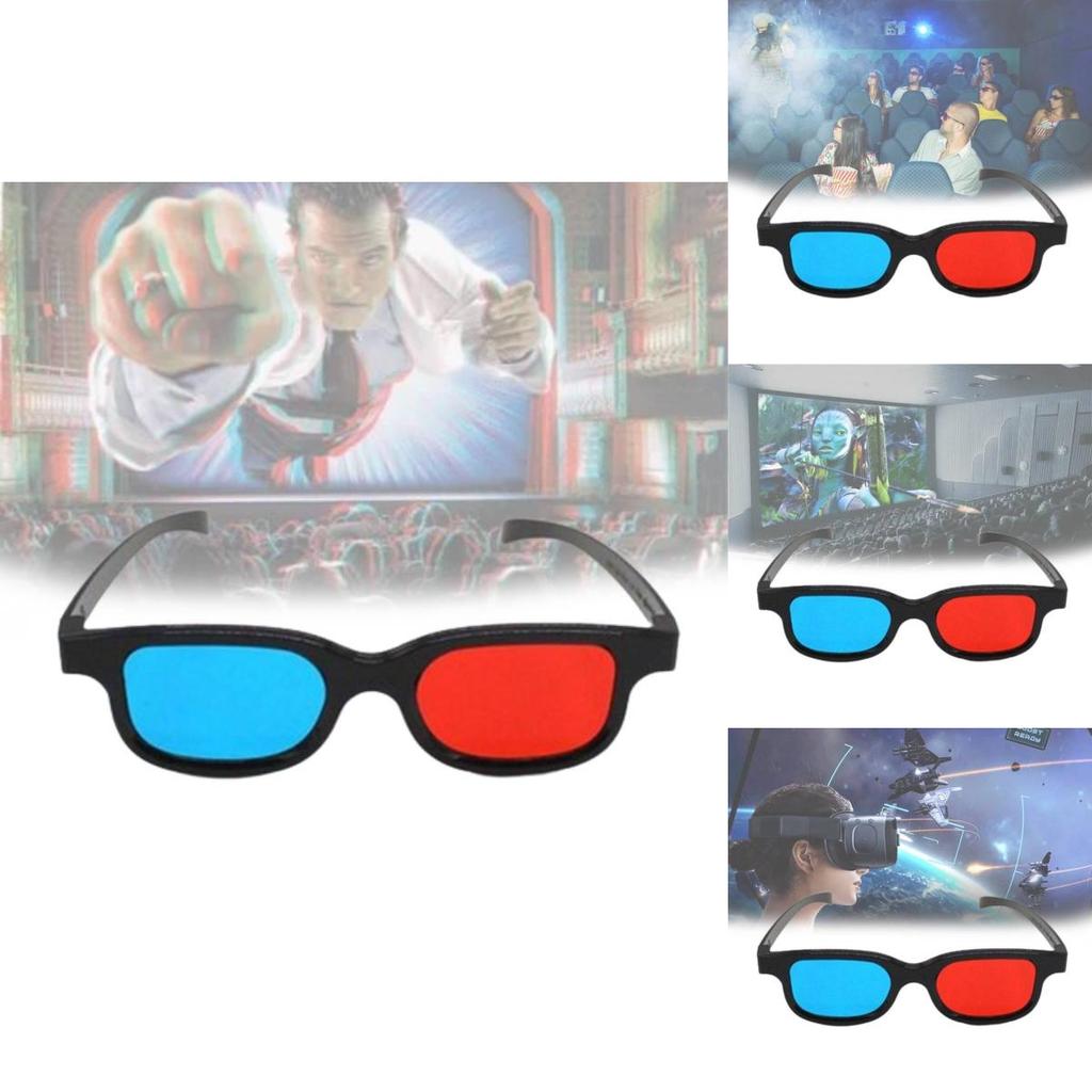 Stylish 3d Glasses For Kids With Red Blue Lenses Abs Pvc Frame Uv Protection