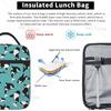 Cartoon Schwertwal Wiederverwendbare Isolierte Kühltasche Lunchtaschen für Männer Frauen Auslaufsicher Große Tragetasche Lunchbox Snacktasche mit Tasche