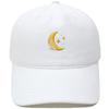 New Star Moon Embroidery Baseball Cap Washed Retro Daddy Hat Men's and Women's Casual Outdoor Sports Hat