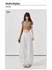 Women's Super Soft White Linen Cropped Wide-Leg Jeans - 2026 Spring/Summer Collection