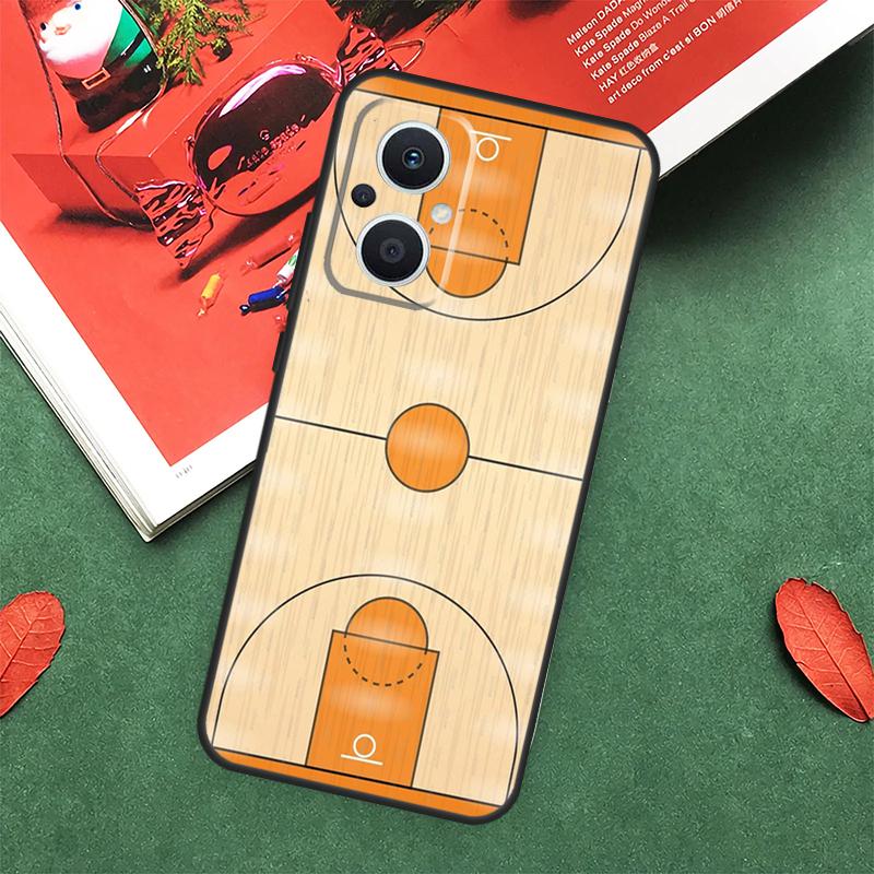 

Basketball Court Case For OPPO Reno 10 11 12 13 14 Pro 11F 12F 13F 14F 7 8 Lite OPPO Find X9 X8 X5 Pro Cover OPPO Find X5 Pro