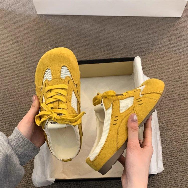Scarpe da ginnastica tedesche a suola spessa in rete pantofole con punta rialzata indossare primavera nuove casual Birkenstocks