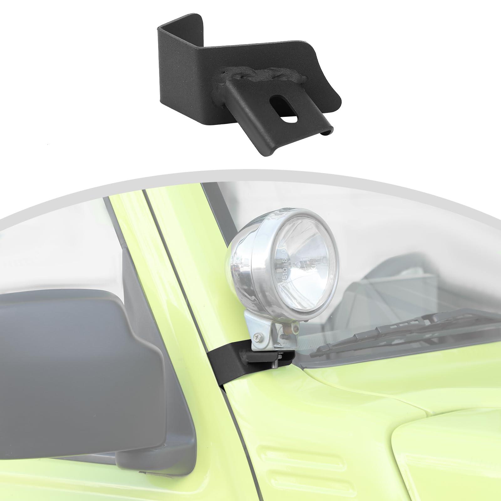

ANTC Car Spotlight Holder for Suzuki Jimny Sierra Jimny Light Bracket Right Side Front Accessory Custom Parts 1pc JB74/JB64 2019+ - A-Pillar - - -