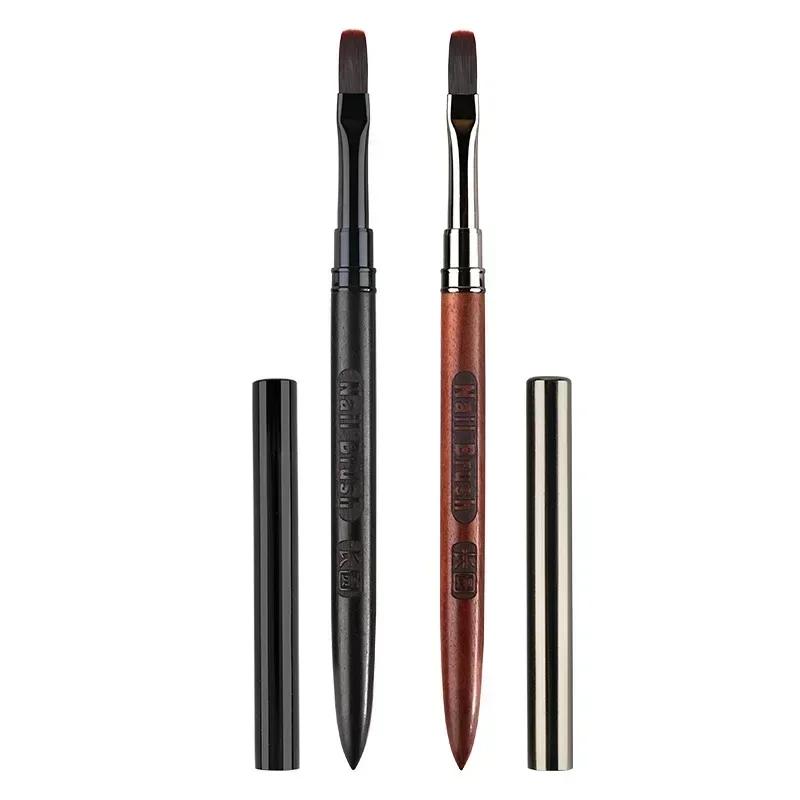 Wood Gel Painting Brush Nail Art for Gel Tip Extension Acrylic Builder Accessory Nail Art Brushes Manicure UV Gel Nails Brush