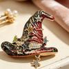 Creative Witch Hat Pin Vintage Clothing Accessory New Halloween Brooch  Halloween Party