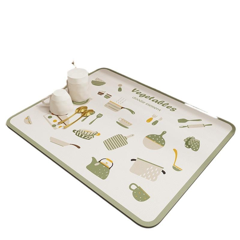 Cute Animal Entrance Door Rubbing Soil Foot Pad Waterproof Non-Slip Silk Ring Floor Mat Household Living Room Bathroom Door Mat