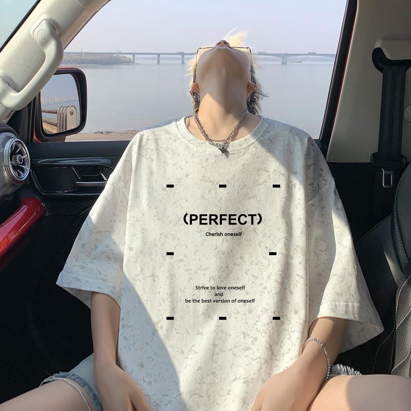 Unisexs Cotton Tshirt Big Size Letter Print Unisexs Oversized Graphic T Shirts Vintage Tee Shirts Casual Wear Summer Tshirt for Unisex