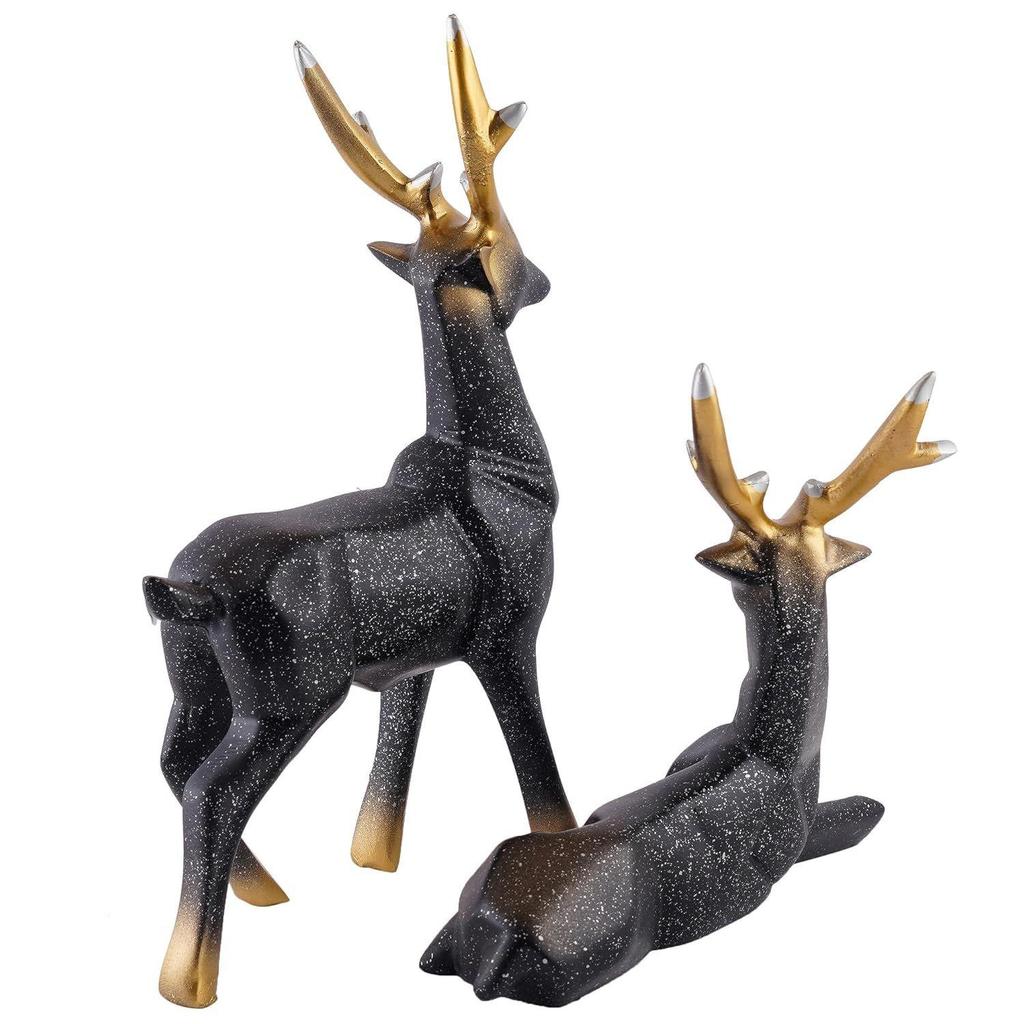 Deer Home Decor Showpiece (Black Spot)
