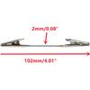 10 Pcs Double Sided Metal Alligator Clips for Crafts, Photos, Notes, Silver