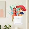 Wall DIY Cartoon Switch Stickers Luminous Wall Stickers Fluorescent Sticker Fairy Mushroom Stickers