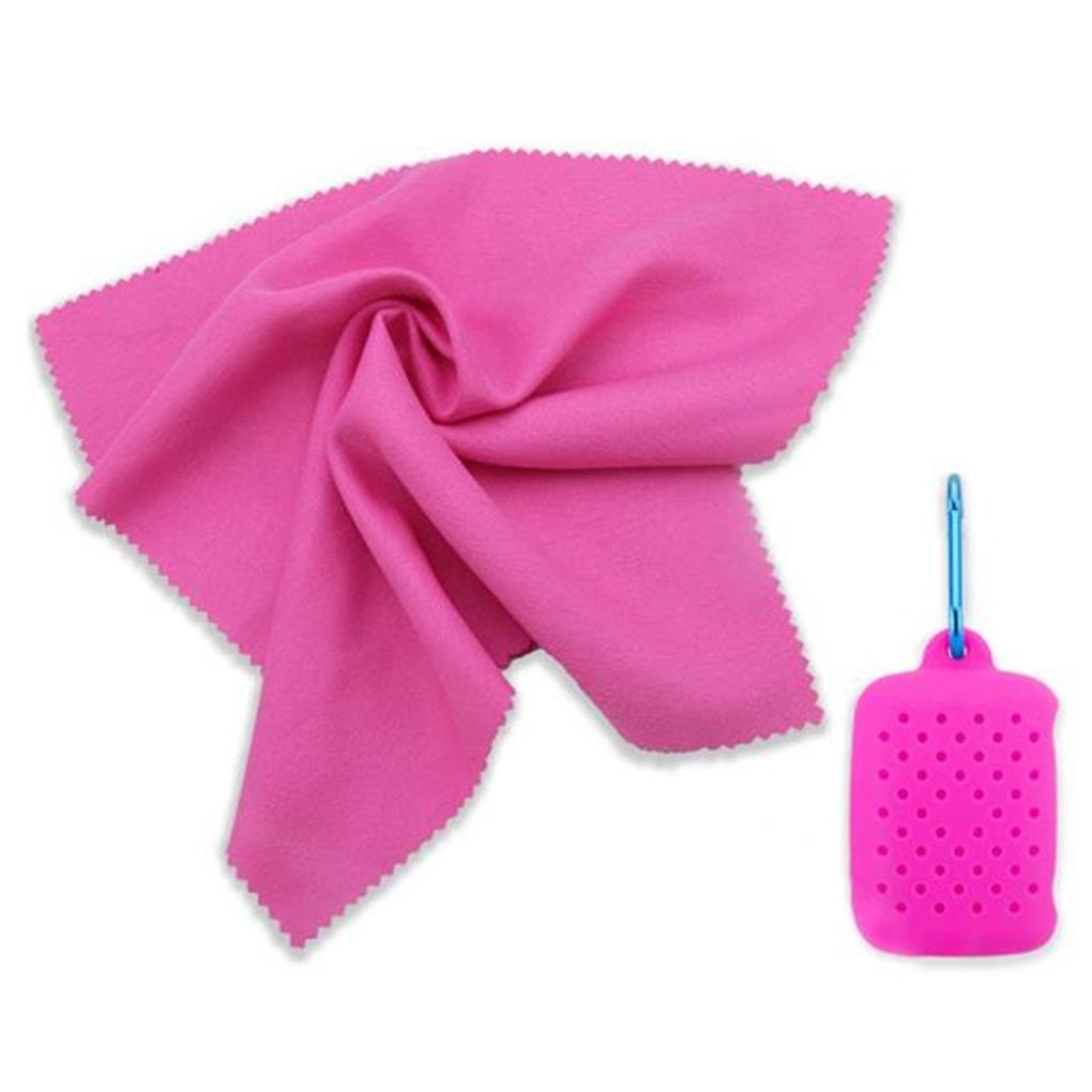 Cooler Portable Sports Towel (Pink)/Sports Handkerchief Cool Towel