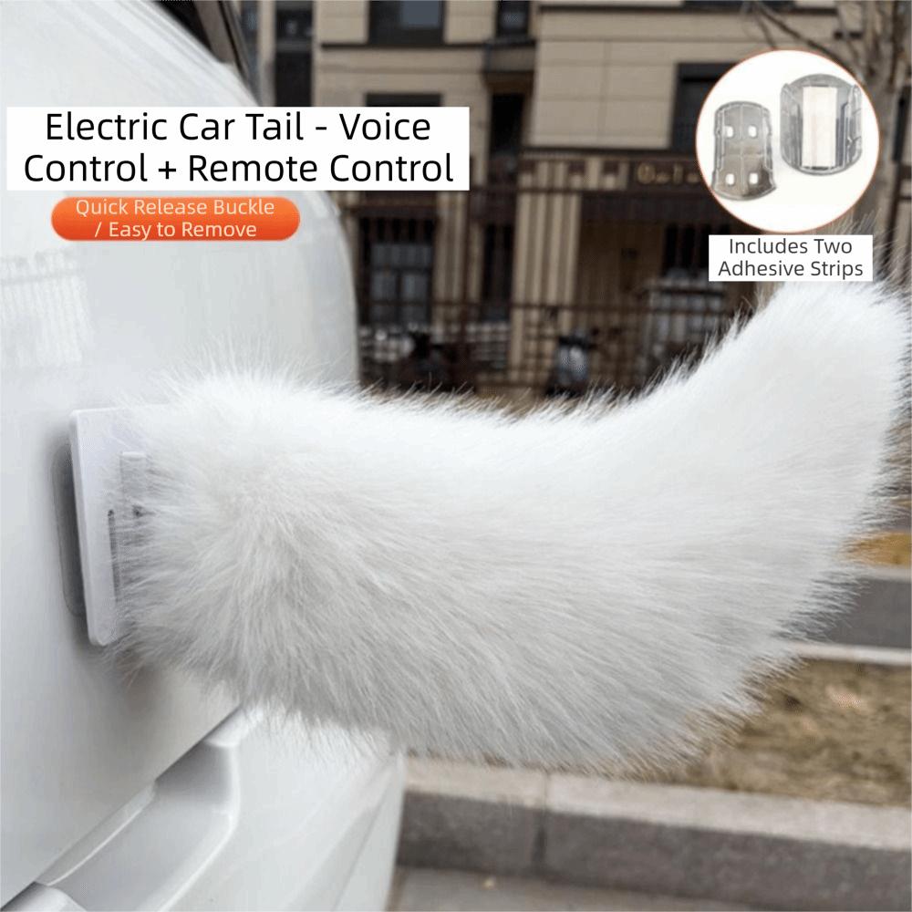 Flauschiges Plüschtier Geräuschaktivierter Beweglicher Schwanz Selbstklebend Elektrischer Beweglicher Schwanz Automobil-Dekoration