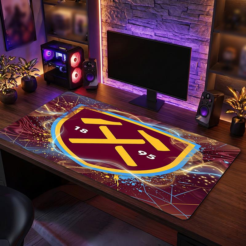 Tappetino per Mouse Grande Stampa West Ham United Football, Tappetino Esteso Antiscivolo per Scrivania da Gioco per Ufficio Casa