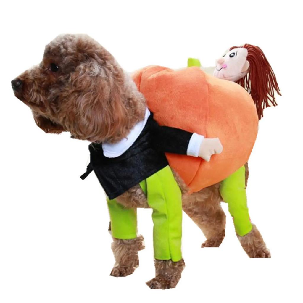Halloween Pumpkin Funny Pet Clothes Cat Pet Costume Cosplay Special Events Clothing Suit Dog Cute Carrier Pumpkin Costumes